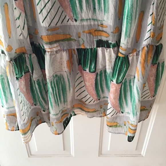 ANTHROPOLGIE  Eva Franco Vallea Flounced Maxi Dress in MP - Picture 5 of 11